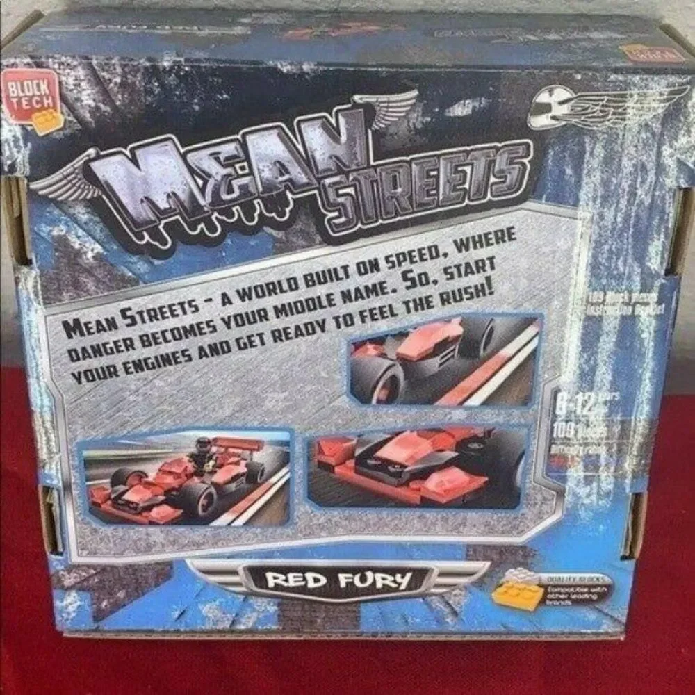 Block Tech Mean Streets Red Fury‎ 109 Pc Blocks Set Building